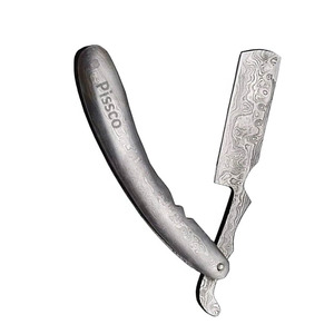 Navaja de Afeitar Recta para Hombre, Navaja de Afeitar de Borde Recto para Barbería, Cuchillo de Afeitar para Barba, Navaja de Afeitar Recta de Acero Inoxidable para Barbería - Product Image 3