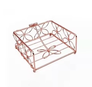 Servilletero de Metal clásico Diseño abierto Estilo de lujo moderno Respetuoso con el medio ambiente Durable Fácil recarga/Limpieza Opciones personalizables - Product Image 3