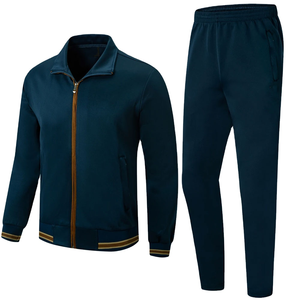 High Quality Winter <b>Men's</b> Soccer Tracksuits <b>Half</b> <b>Zip</b> Button-up Hooded <b>Jacket</b> Polyester/Cotton Quick Dry Breathable Fit - Product Image 1