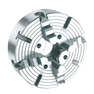 Mandrin à quatre mâchoires de qualité industrielle, à grand alésage, construction en acier de précision, accessoire de tour - Product Image 1