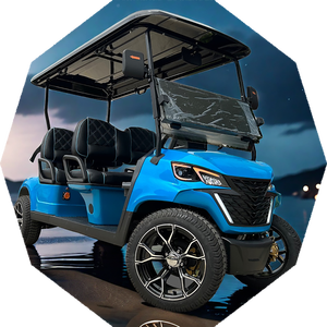 Carrito de golf eléctrico de 4 asientos al por mayor con batería de litio de 150A y 4 ruedas, carrito de golf de lujo - Product Image 5