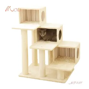 Design Security Unique Climbing Big House Playing Ground Tree Tower For Indoor Cats