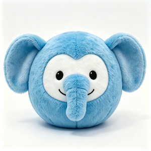 Peluche d'éléphant personnalisée, peluche d'éléphant bleue, adorable peluche d'éléphant - Product Image 1