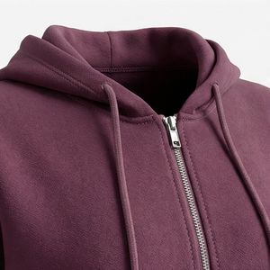 Ensemble de survêtement décontracté pour femmes de haute qualité, personnalisé, 2 pièces, sweat-shirt court, pantalon de jogging ample, 100% coton, impression sérigraphique, athlétique - Product Image 4