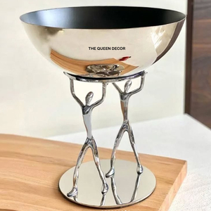 Bol de service élégant en bois d'acacia, nouveau design élégant pour la table à manger, bol décoratif résistant à la chaleur pour la maison - Product Image 5