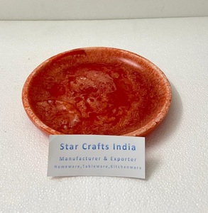 Vajilla de resina Premium blanca y rosa exclusiva y de alta calidad, cuenco de cena, cuenco de resina rosa para servir a los mejores precios disponibles - Product Image 6