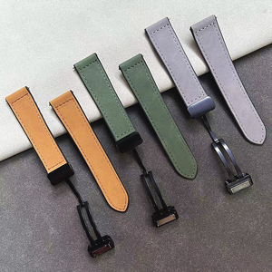 Bracelet de montre en cuir et silicone 20 mm 22 mm avec boucle magnétique pliable pour Samsung Galaxy <span class=keywords><strong>Watch</strong></span> <span class=keywords><strong>Huawei</strong></span> GT4 Ul, bracelet de remplacement - Product Image 3