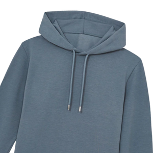 NUEVA Sudadera con Capucha Azul Grisáceo de Invierno, Sudadera Informal Cálida de Forro Polar de Algodón, Sudadera con Capucha Lisa de Manga Larga, Ropa de Calle de Color Sólido Personalizada - Product Image 2