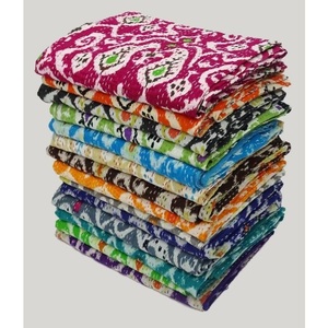 Wholesale Lot Indian Vintage Reversible Kantha <b>Quilt</b> <b>Handmade</b> Cotton Fabric Recycled Printed Pattern for Home Hotel Use Winter - Product Image 6