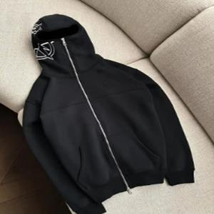 <b>Balaclava</b> Zip Hoodies Custom Logo Fashion Fleece Ski Mask Hoodies Men Streetwear Full Zip Mask Hoodie With Mask Sudaderas Hombre - Product Image 5