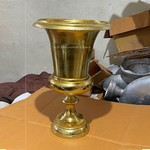 Vase en aluminium pour centre de table de mariage, vase et jardinière en aluminium très vendus pour les décorations florales, vases en métal pour table - Product Image 6