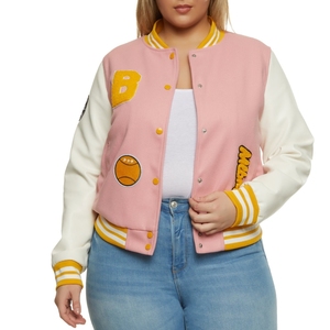 Blouson universitaire de baseball personnalisé avec logo, qualité supérieure, pour hommes et femmes, en tissu enduit, respirant, imprimé, 100% coton, idéal pour l'hiver - Product Image 1