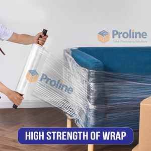 Proline <b>Stretch</b> Film 50cm Wide 17-35mic Soft PE Transparent Packaging Film for Pallet Equipment <b>Machine</b> Wrapping - Product Image 5