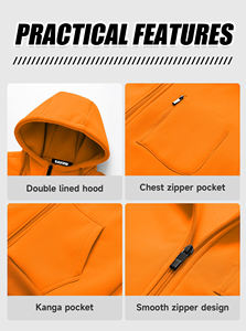 เสื้อกันหนาวมีฮู้ดโอเวอร์ไซส์สำหรับผู้ชายเสื้อกันหนาวแบบสวมหัวมีฮู้ดผ้าคอตตอนมีซิปรูดสำหรับใส่ไปยิมลำลองแฟชั่นฤดูหนาว - Product Image 5