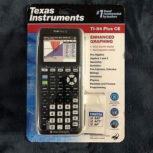เครื่องคิดเลขกราฟิก Texas Instruments TI-84 Plus CE รุ่นใหม่ คุณภาพดี สีพลาสติก มีสินค้าพร้อมส่ง - Product Image 2