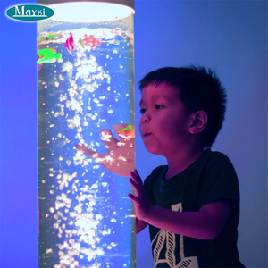 Tube à bulles Mayki Sofa Concert Stimulation Calming Tube Water Column Colorful Changing Led Fiber Optic Sensory Room Bubble Tubes - Product Image 3