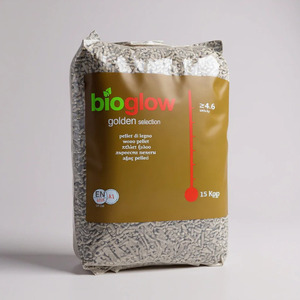 Granulés de bois Bioglow Golden Selection 15 kg, combustible de chauffage, briquettes à haute valeur calorifique - Product Image 1