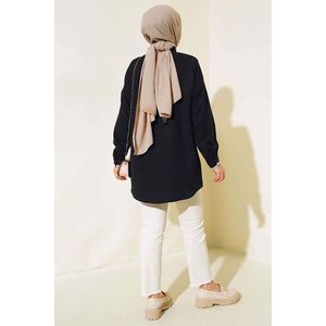 Chemise brodée détaillée Noir - Product Image 2
