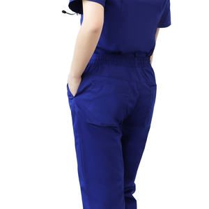 Ensemble de jogging personnalisé en rayonne élasthanne col en V style tricots uniforme d'infirmière de gommage médical pour hôpital grande taille pour femmes - Product Image 5