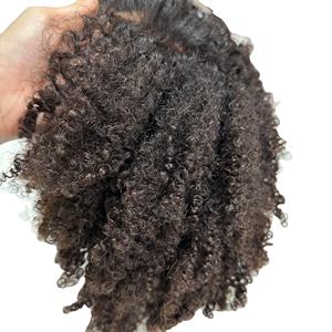 Nueva peluca rizada birmana sin pegamento y trama de cabello máquina de piel doble paquetes de belleza para mujeres extensiones de cabello humano originales - Product Image 4