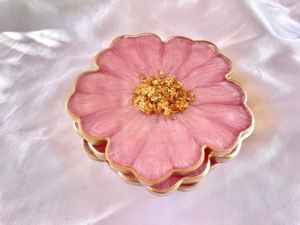 Sous-verre en forme de fleur en résine de luxe de meilleure qualité à prix raisonnable utilisé dans la cuisine meilleure qualité - Product Image 3