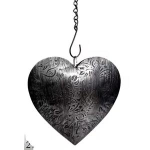 Decoración Artesanal Moderna de Metal con Forma de Corazón para Colgar en la Pared en Navidad - Product Image 1