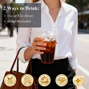 Clear Disposable Modern Punch <b>Cups</b> <b>Cold</b> <b>Cup</b> Sturdy Recyclable Biodegradable Eco-Friendly BPA Free Small Drinking Wedding - Product Image 3