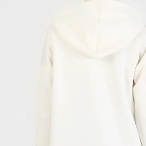 Sudadera con capucha de gran tamaño con cordón de alta calidad para mujer con mangas completas y hombro caído estilo modesto para invierno - Product Image 4