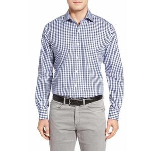 Camisa clásica de negocios ajustada para hombre con logotipo personalizado bordado mangas completas temporada de otoño ODM exportación formal del proveedor BD - Product Image 2