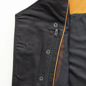 Chaleco de moda estilo motociclista para mujer y hombre, chaleco de cuero forrado de lana de oveja auténtica - Product Image 6