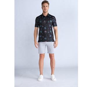 Polos de algodón orgánico para hombre, camisetas de manga corta con logotipo personalizado que absorbe la humedad, polos informales de verano de alta calidad para hombre, moda - Product Image 5