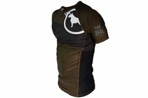 2026 Rashguard personnalisé à manches courtes pour homme, prix de gros, respirant, séchage rapide, anti-UV, écologique, équipement de compression MMA UPF50+ - Product Image 2