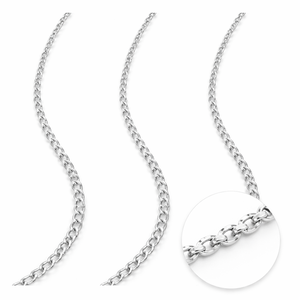 925 Sterling Silver <b>Cable</b> Chain 1.5mm Jewelry Findings Sold Per Inch - Product Image 1