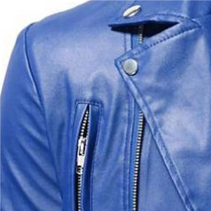 New Arrival Men's High Quality Cow <b>Skin</b> Leather Jacket Stand Collar Front Logo Eco-Friendly Breathable Quick Dry Winter Custom - Product Image 4