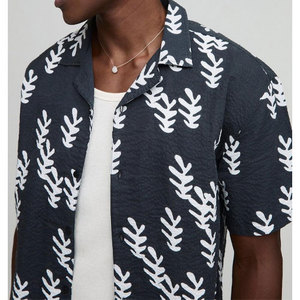 เสื้อเชิ้ตแขนสั้นสำหรับผู้ชายเสื้อลำลองทรงหลวมผ้า100% โพลีเอสเตอร์สำหรับฤดูร้อนผลิตตามสั่ง - Product Image 6