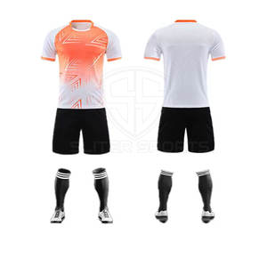 Kit de uniforme de fútbol para hombre transpirable de talla grande al por mayor ropa de fútbol sostenible - Product Image 2