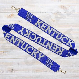 Fighting Illini personalizado oro blanco semilla bolsa de cuentas correas 'Hook Em Horns' accesorio de moda correa de monedero con cuentas - Product Image 4