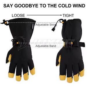 OEM Ski <b>Gloves</b> <b>Men</b> Thermal <b>Waterproof</b> Winter <b>Gloves</b> for Snowboarding Activities Ski <b>Gloves</b> - Product Image 4