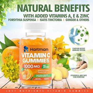 Potentes antioxidantes Vitamina C Zinc Gummies Soporte de inmunidad y piel radiante para adultos - Product Image 3