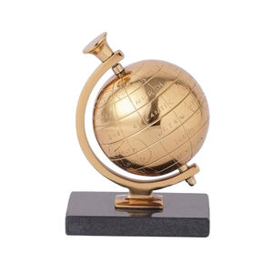 Globe en métal moderne et classique Base en marbre Décoration de salon Bureau Maison Cadeau décoratif Article Produit standard supérieur 2025 - Product Image 3