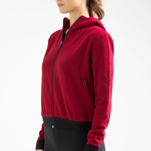 Fashionable Ladies Zip-Up <b>Jackets</b> Badge Decoration Durable Winter Hoodies for Gym Outdoor Casual Wear <b>Women's</b> Zipper Hoodies - Product Image 5