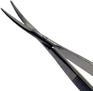 Tijeras manuales de acero inoxidable con muelle, cuchillas curvas afiladas y mango con resorte para uso quirúrgico, reutilizables - Product Image 2