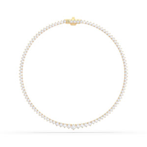 Collier de graduation de 18 pouces en diamant rond cultivé en laboratoire F-G/VS de 10.00 carats fabriqué en or massif 10K, 14K, 18K - Product Image 1