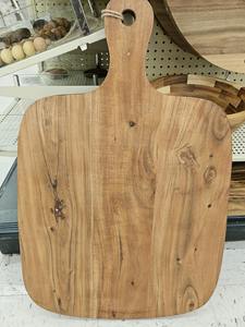 Planche à découper en bois d'acacia artisanal planche à découper finition naturelle bol en bois écologique avec technique durable - Product Image 3