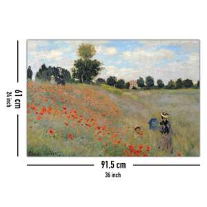Affiche sur papier de Claude Monet : Champ de coquelicots près d'Argenteuil - Product Image 5