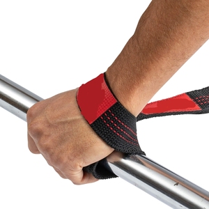 Muñequeras de levantamiento de poliéster acolchadas de neopreno suave para levantamiento de pesas culturismo Powerlifting Deadlifts reduce el riesgo de lesiones - Product Image 2