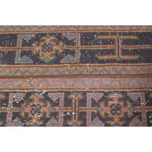 1.6x3.4 ft Turkish Vintage Patchwork Rug Eco-Friendly <b>Brown</b> <b>Wool</b> Rug with Latex Backing Small Rug - Product Image 3