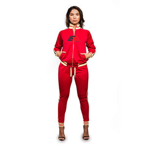 Nuevo chándal de mujer de etiqueta privada de diferentes colores, chándal cómodo con cremallera lisa, chándal de algodón 100% recién llegado para mujer - Product Image 1