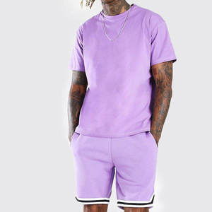 2024 New Arrival Summer Custom Gym Tracksuit Short 2 Piece Set Casual Men's T Shirt Shorts Wholesale Polyester Jogging - Product Image 3