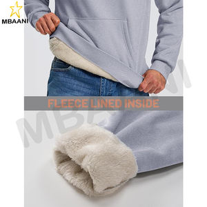 Sweat-shirt pour homme Sherpa Fleece Lined Warm Thermal Winter Workwear Pull à capuche coupe-vent et lourd pour homme. - Product Image 4